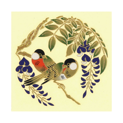 藤とうそ / Wisteria and Finch