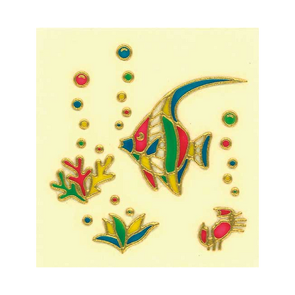 熱帯魚（ステンドグラス調）/ Tropical Fish - Stained glass Style