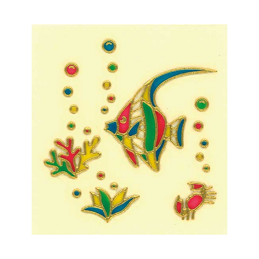 熱帯魚（ステンドグラス調）/ Tropical Fish - Stained glass Style